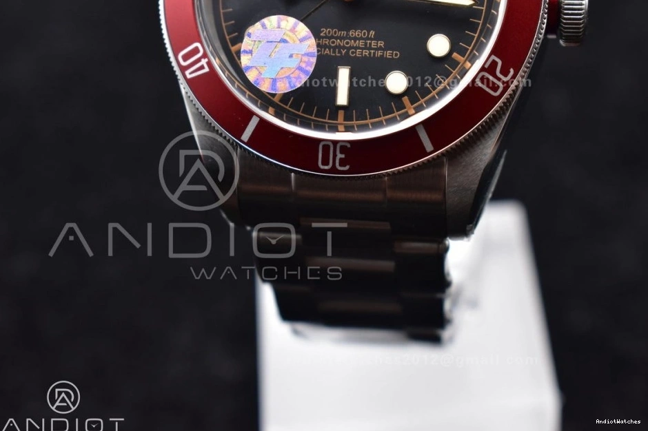 Edition ZF A Bay Black SS Bracelet Red SportInspired 1:1 888 Heritage on Bezel Best 0207